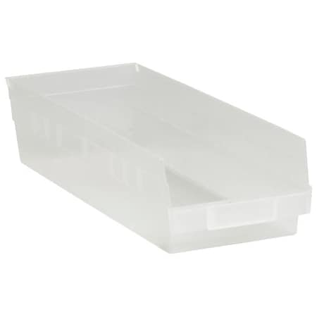 Bsc Preferred 17-7/8 x 6 5/8 x 4'' Clear Plastic Shelf Bin Boxes, 20PK BUY00013208